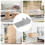 Kuusnurkne v&otilde;ti 12 pcs h&otilde;bedane 32 x 86 mm teras