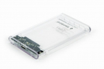 HDD CASE EXT. USB3 2.5"/TRANSPARENT EE2-U3S9-6 GEMBIRD - 8716309103565