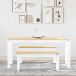 3-osaline s&ouml;&ouml;gilauakomplekt panama, valge m&auml;nnipuit