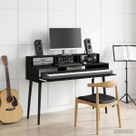 Stuudio laud must tamm 152 x 42,5 x 36 cm tehispuit