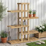 Taimede alus valge 93 x 25 x 114,5 cm tugev akatsiapuu