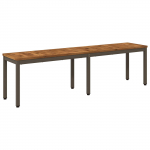 Aiapink 161 x 35 x 45 cm tugev akatsiapuu looduslik ja kohvi