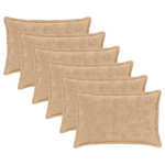 Diivanipadi 6 tk houten kreemjas 40 x 60 cm vale k&uuml;&uuml;liku