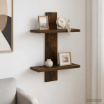 Seinariiul suitsutatud tamm 30 x 13.5 x 43 cm kunstpuit