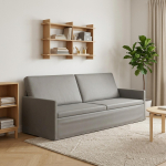 3 kohaline diivan helehall 220 x 81 x 82 cm samet