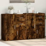 Puhvetkapid 2 tk, suitsutatud tamm, 60 x 31 x 70 cm, tehispuit