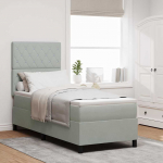 Karbi vedrumadrats madratsiga peaga helehall 80 x 200 cm samet