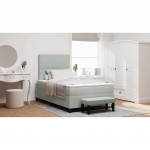 Karbi vedrumadrats madratsiga peaga helehall 120 x 200 cm samet