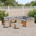 Aia diivanikomplekt 12 pcs beež ja helehall 90 x 55 x 71 cm