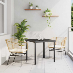 Aia s&ouml;&ouml;gilaudade komplekt 3 pcs pruun pol&uuml;rotang