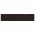 Lauaplaat, tumepruun, 200 x 40 x (2-4) cm, t&ouml;&ouml;deldud t&auml;ispuit