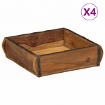 Kandik 4 pcs pruun 31 x 29 x 10 cm tugev taastatud puit