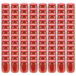 Klaasist moosipurgid punaste kaantega 96 tk, 230 ml