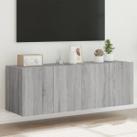 Teleri seinakapid led-tuledega 2 tk, hall sonoma, 60x35x41 cm
