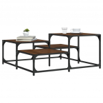 Kohvilaud, pruun tamm, 87,5 x 87,5 x 40 cm, tehispuit