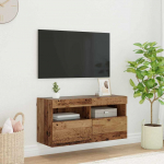 Tv seina kapp vana puit 80 x 30 x 40 cm tehispuit