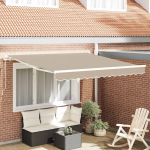 Varikatus beež 3 x 2,5 m pol&uuml;ester ja metall