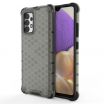 Honeycomb case armored cover with a gel frame for Samsung Galaxy A03s (166.5) black