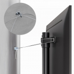 Maclean TV floor stand bracket, 32-70", max. VESA 400x400, max. 40kg, MC-494