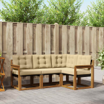 V&auml;li diivanikomplekt padjaga 4 pcs looduslik ja beež