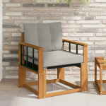 V&auml;li diivanikomplekt tugev acacia puit ja textilene