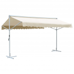 Iseseisev varikatus 500 x 300 cm, kreemjasvalge