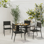 5-osaline aiam&ouml;&ouml;blikomplekt, pol&uuml;rotang, must
