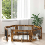 Koerav&auml;rav koos aluspuudega 6 pcs suitsutatud tamm 100 x 60 cm