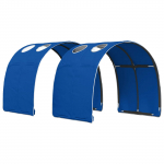 Voodi tunnel 2 pcs sinine 211 x 67.5 x 2 cm pol&uuml;ester