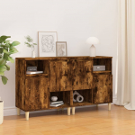 Puhvetkapid 2 tk, suitsutatud tamm, 60 x 35 x 70 cm, tehispuit