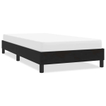 Voodiraam ilma madratsita must 90x210 cm samet