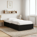 Voodi raam must tamm 80 x 200 cm tehispuit