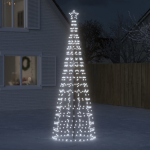 Led j&otilde;ulupuu naeltega, 570 ledi, k&uuml;lm valge, 300 cm