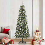 Tehisj&otilde;ulupuu roheline 210 cm pvc, plast ja teras