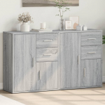 Puhvetkapid 2 tk, hall sonoma tamm, 60 x 31 x 70 cm, tehispuit