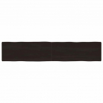 Lauaplaat, tumepruun, 200x40x(2-6) cm, t&ouml;&ouml;deldud t&auml;ispuit