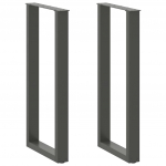 Baarilaua jalad u-kujulised, 2 tk, antratsiithall, 40 x (100-101) cm, teras