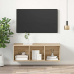 Seina telerikapp, sonoma tamm, 37 x 37 x 107 cm, tehispuit