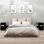 &Ouml;&ouml;kapid 2 tk, must, 60 x 34 x 51 cm, m&auml;nnipuit