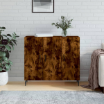 Puhvetkapp, suitsutatud tamm, 90 x 34 x 80 cm, tehispuit