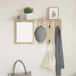 Seinale kinnitatav riidepuu sonoma tamm 85 x 10 x 45 cm