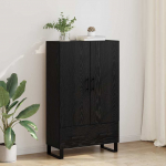 K&otilde;rgushein sahtliga must tamm 69,5 x 30 x 115 cm tehispuit