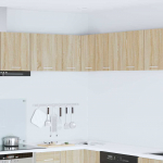 Seinakapp riga sonoma tammes ja valges 57 x 57 x 40 cm