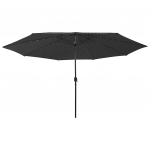 Aia p&auml;ikesevari led-tuledega, 400 cm, must