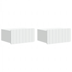 Seinale kinnitatav &ouml;&ouml;tis sahtliga 2 pcs valge 49 x 34,5 x 24 cm