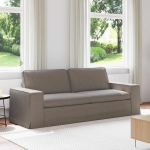 Diivan pruunikashall 222 x 80 x 82 cm kangas