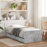Voodiraam ladustamisega hall sonoma 80 x 200 cm tehispuit