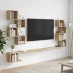 Seinale paigaldatav teleririiul sonoma tamm 200 x 15 x 94 cm