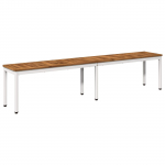 Aiapink 201 x 35 x 45 cm tugev akatsiapuu looduslik ja valge