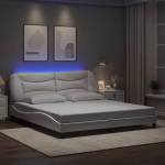 Voodiraam led-iga ilma madratsita hvar, valge, 180 x 200 cm